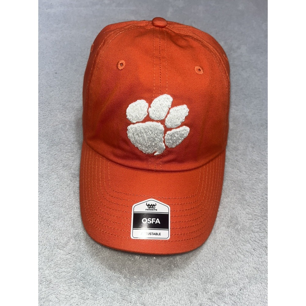 CLEMSON Tigers New Orange Hat — Brass Buckle — Officially Licensed SC Adjustable